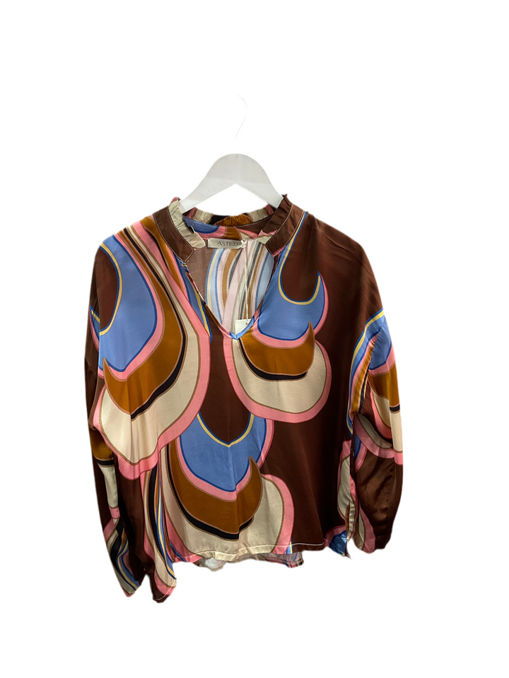 Astrid Geometric Blouse