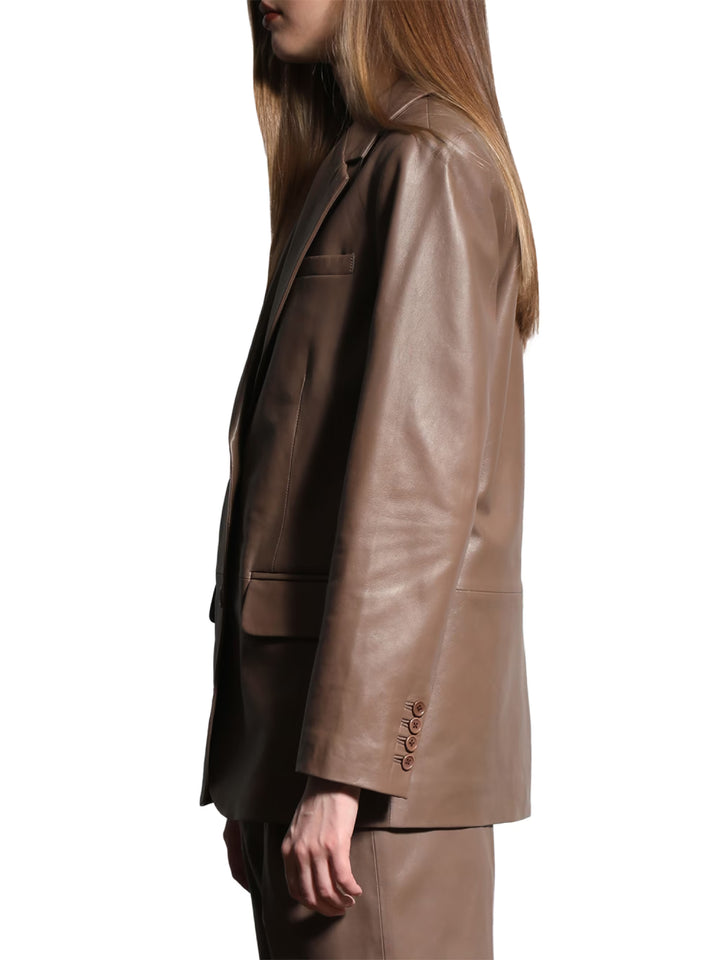 Walter Baker Keely Leather Longline Blazer