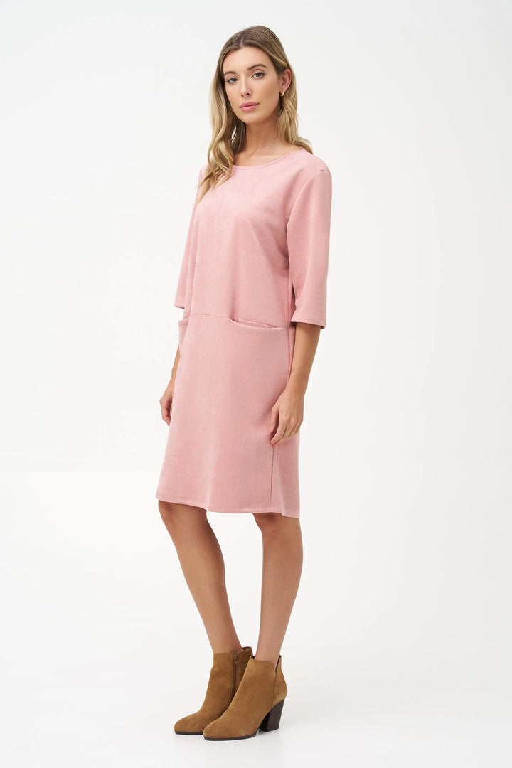 M Made In Italy Faux Suede Dress