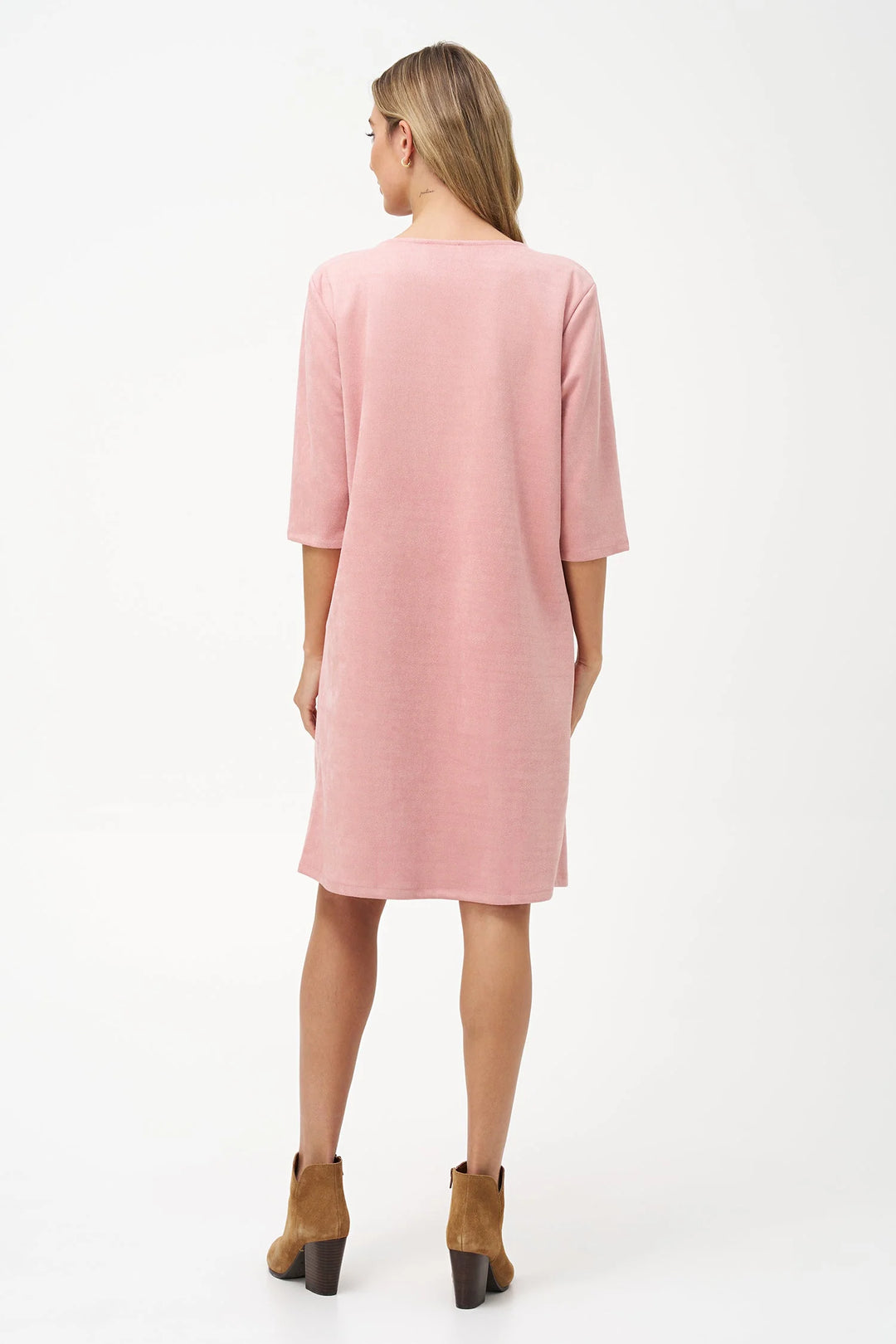 M Made In Italy Faux Suede Dress