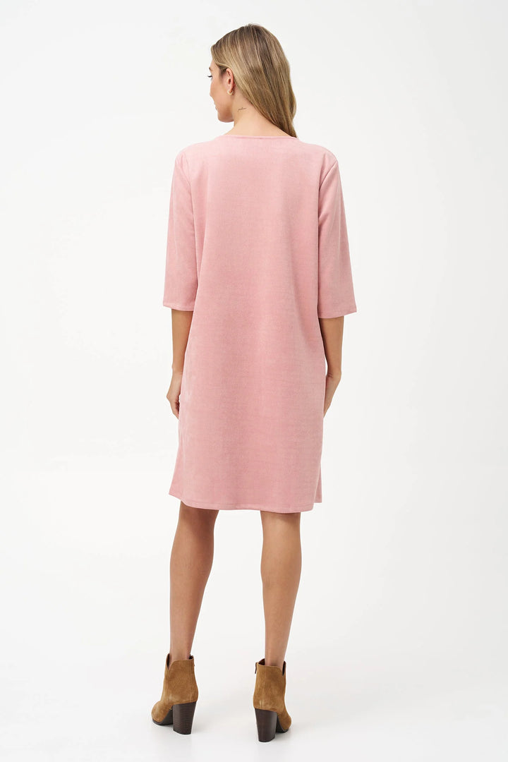 M Made In Italy Faux Suede Dress