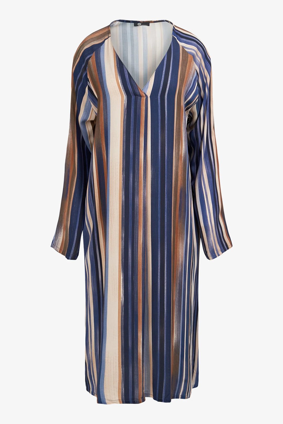 M Made In Italy  Woven V-Neckline Dress