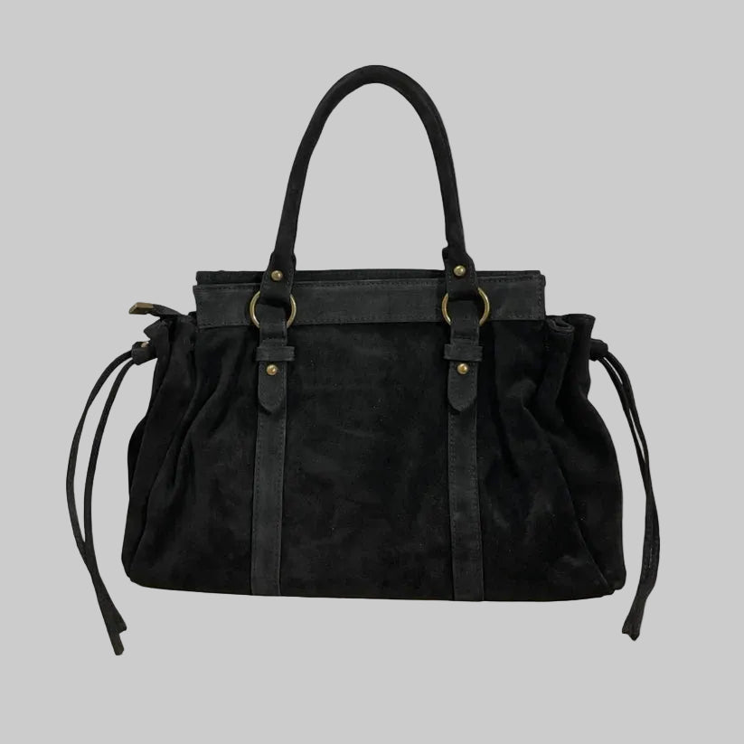 Louisa Lee GILIA 16-INCH SUEDE LEATHER HANDBAG