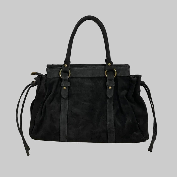 Louisa Lee GILIA 16-INCH SUEDE LEATHER HANDBAG