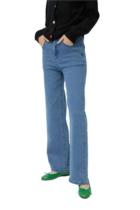 Compania Fantastica Straight Blue Long Jeans - clever alice