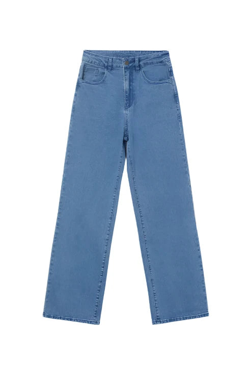 Compania Fantastica Straight Blue Long Jeans - clever alice