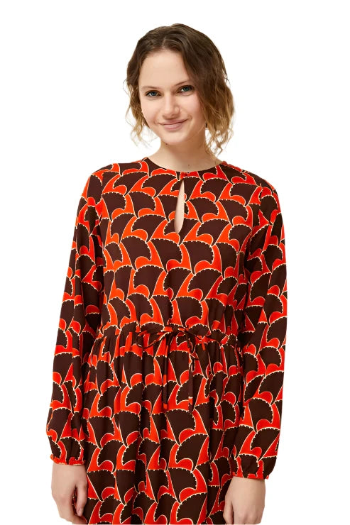 Compania Fantastica Pai Pai geometric print short dress - clever alice