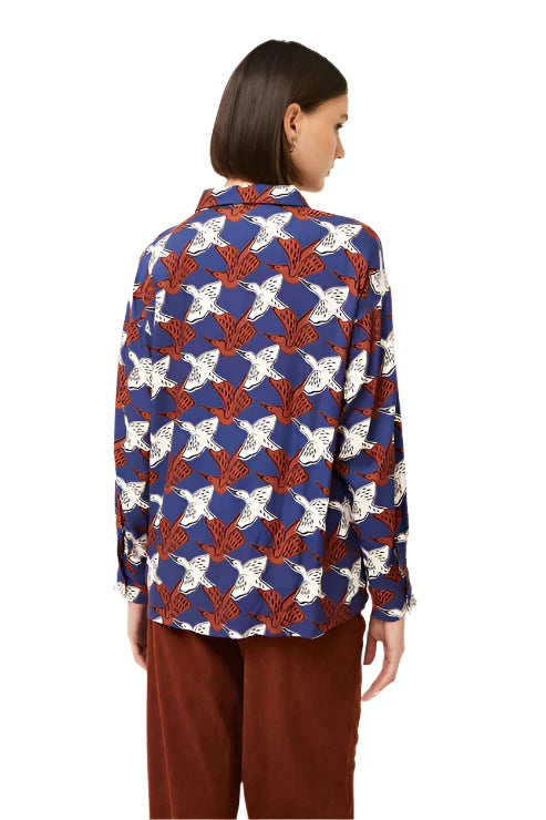 Compania Fantastica Heron Print Shirt - clever alice