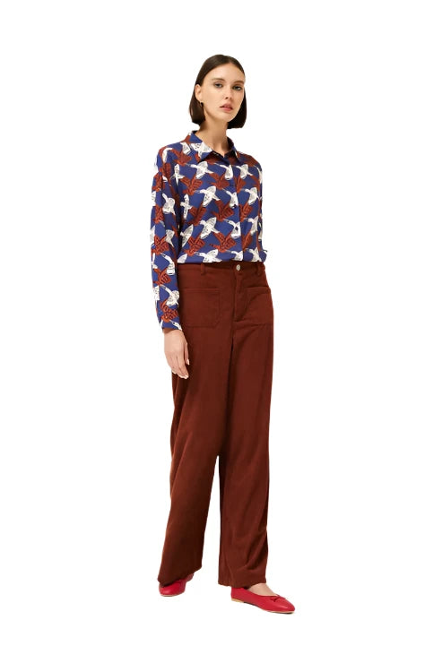 Compania Fantastica Heron Print Shirt - clever alice