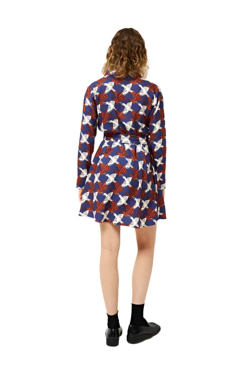 Compania Fantastica Garza Print Short Shirt Dress - clever alice