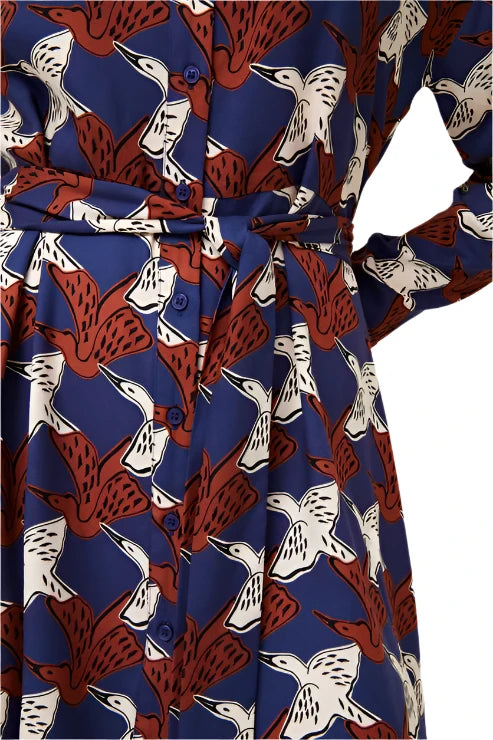 Compania Fantastica Garza Print Short Shirt Dress - clever alice