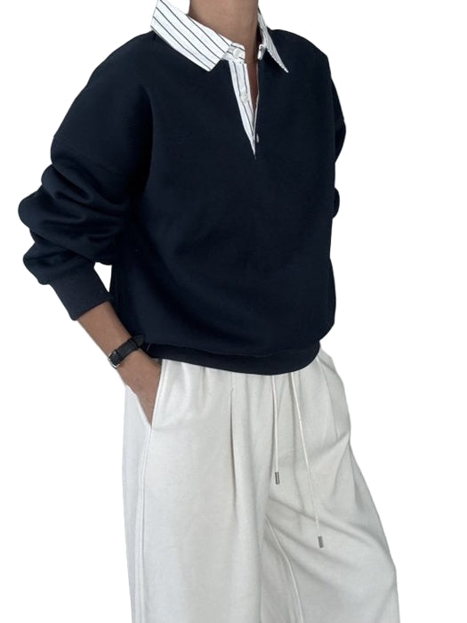 Clever Alice Ed Collar Sweatshirt