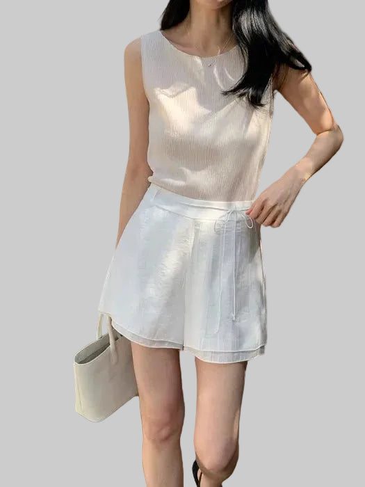 Clever Alice Haze Double-Layer Shorts