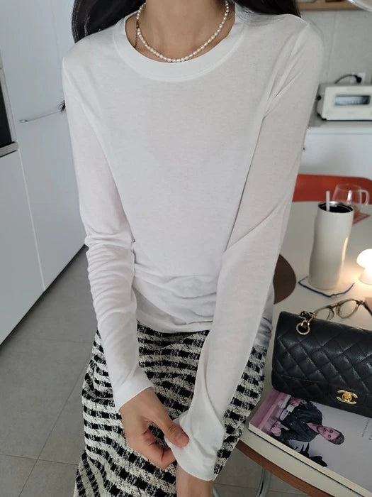 Clever Alice Wool Round Neck Tee