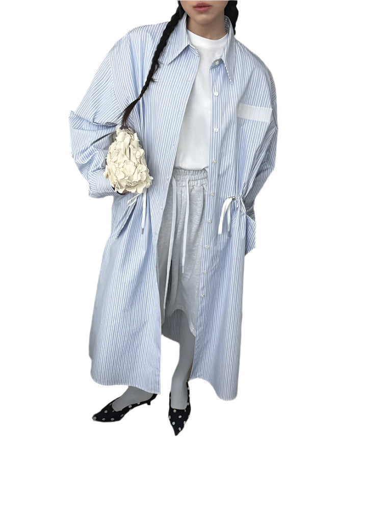 Clever Alice Stripe Shirt Jacket - clever alice