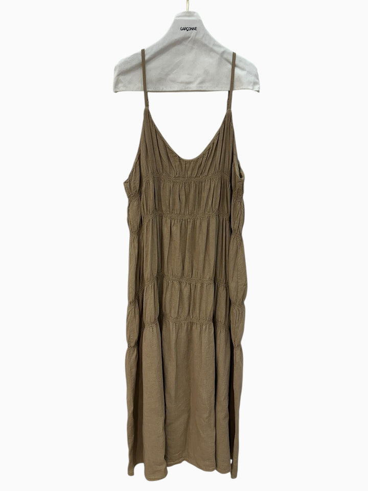 Garçonne Ruched Maxi Dress