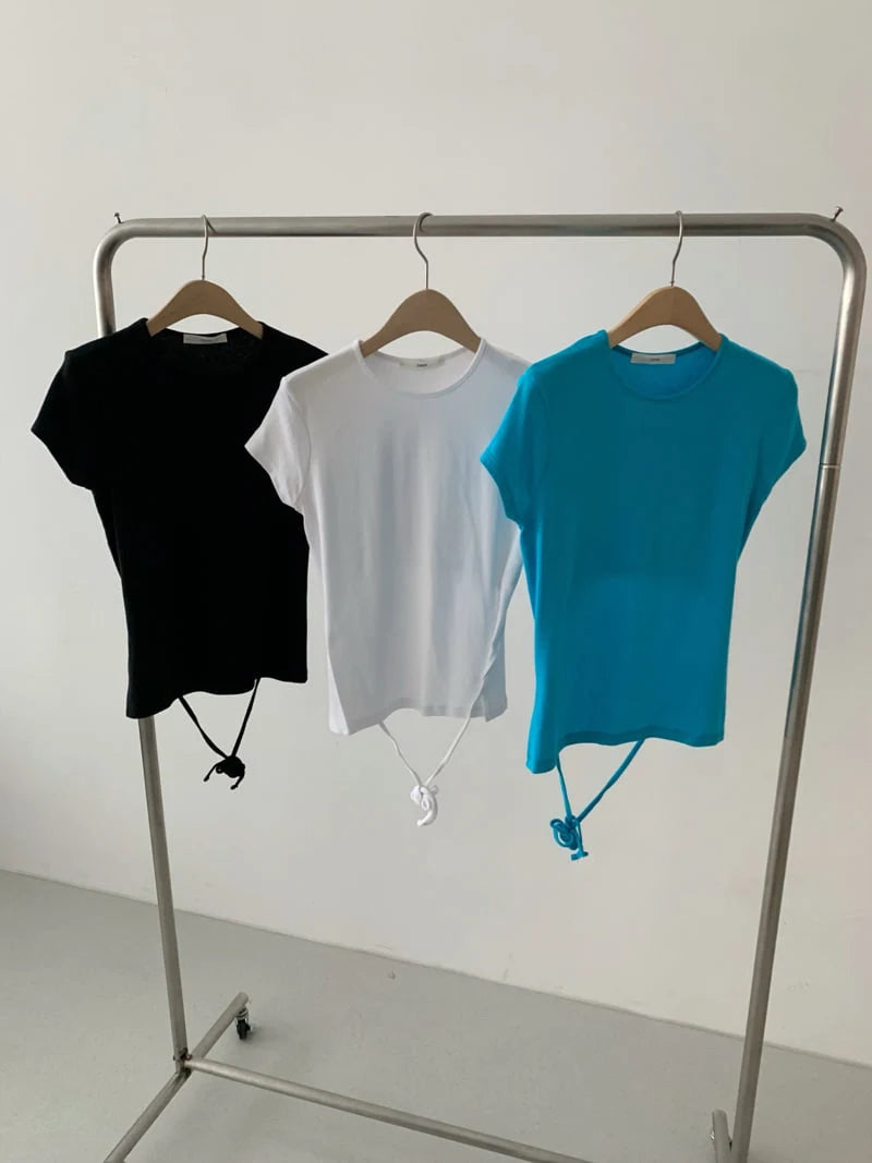 Clever Alice Back Open Strap Tee