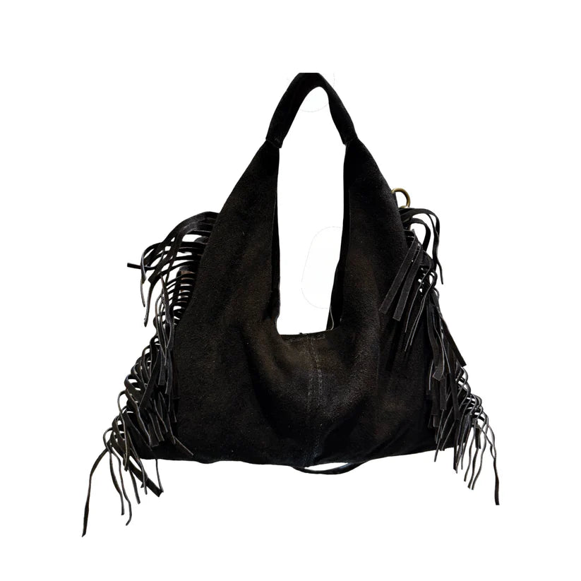 Louisa Lee SAC BANDOULIER CUIR SUEDE MARCO FRANGE