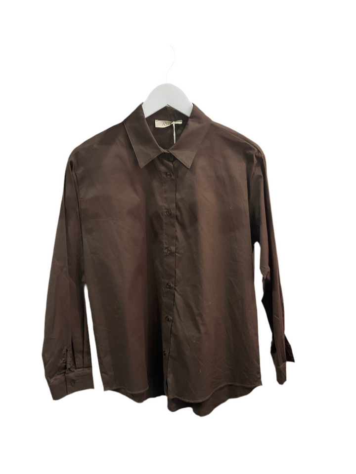 Astrid Brown Button Up
