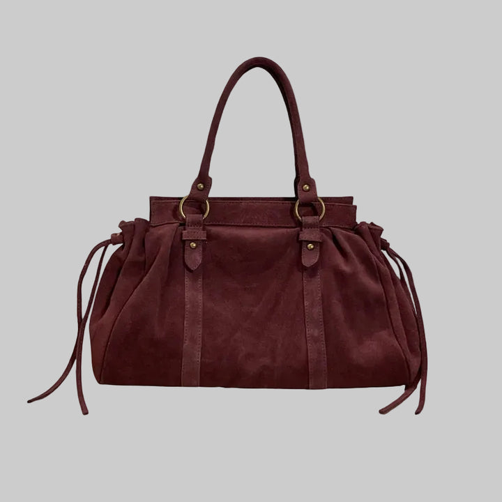 Louisa Lee GILIA 16-INCH SUEDE LEATHER HANDBAG