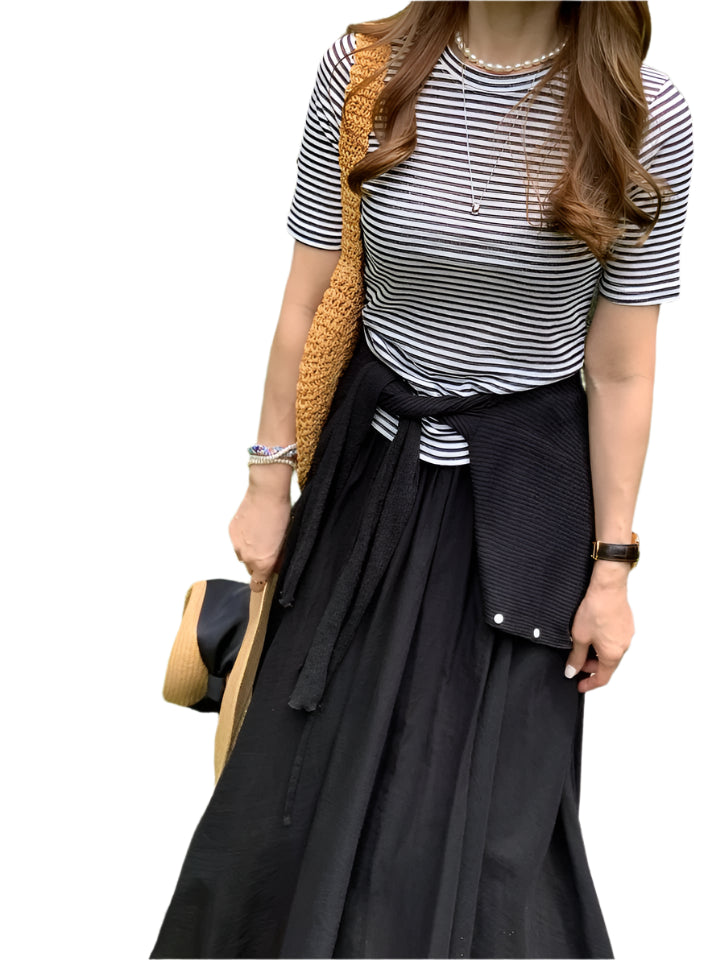 Clever Alice Peanut Striped Tee