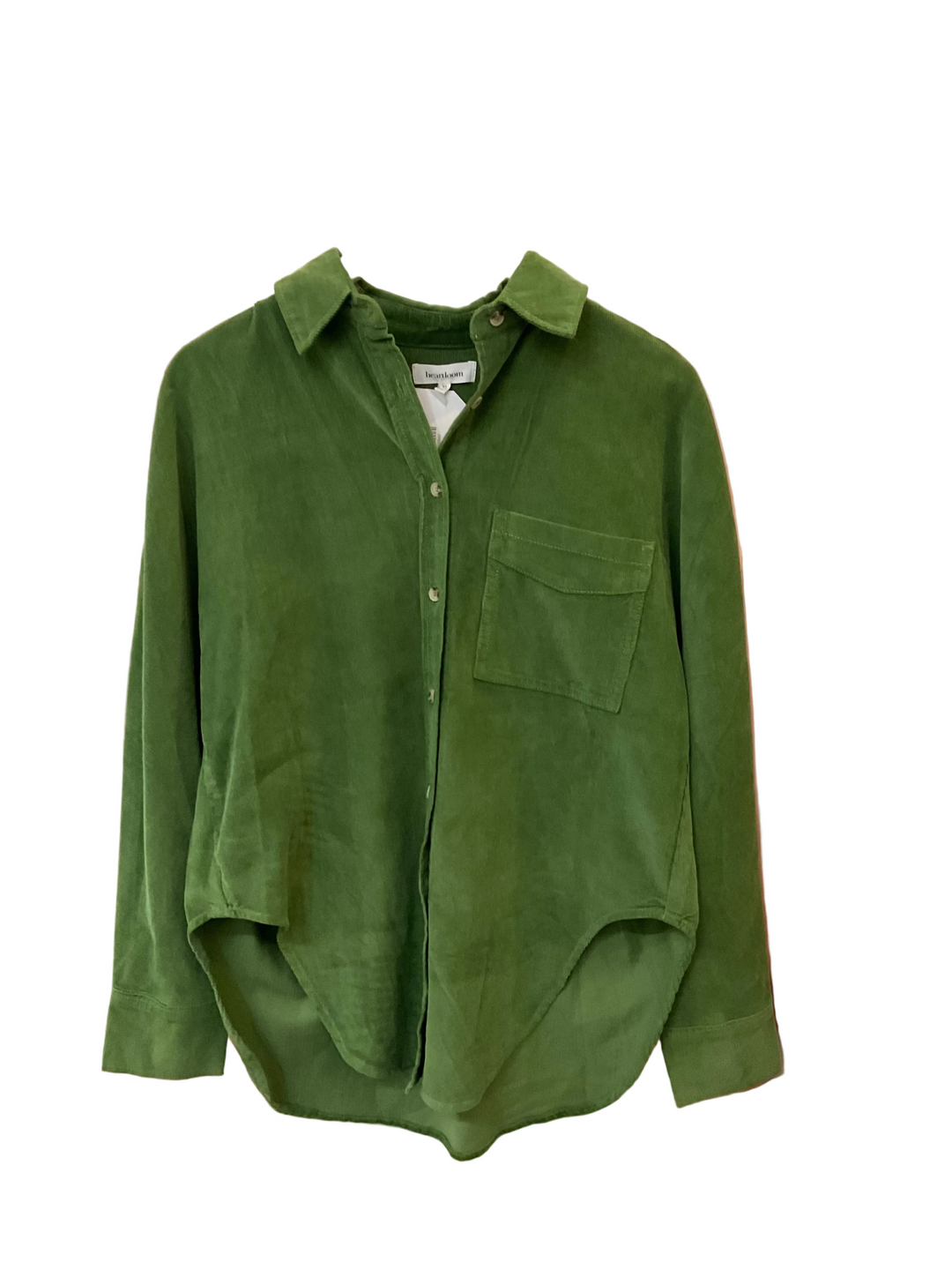 Heartloom Green Button Up