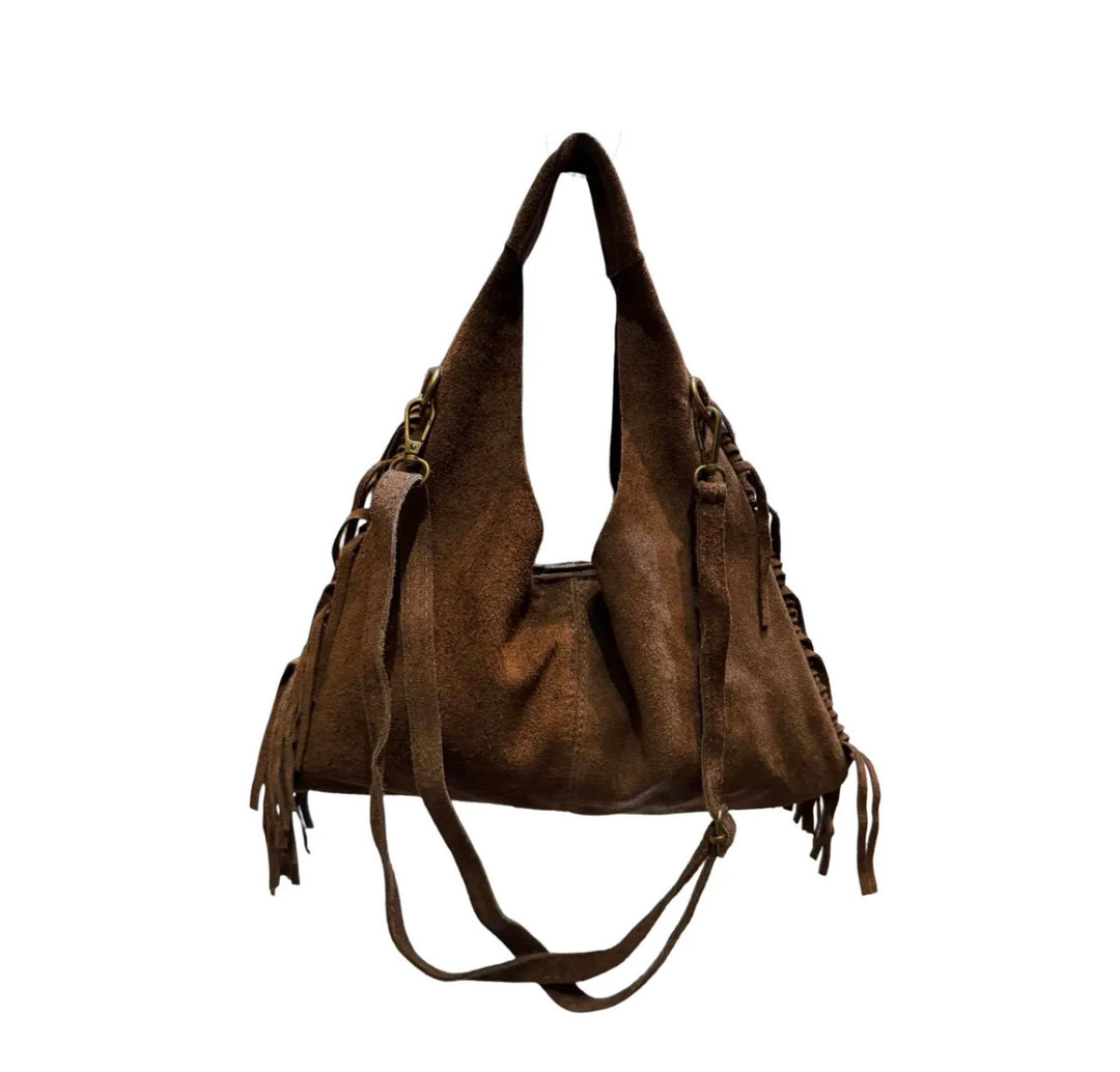 Louisa Lee Fringe Slouch Bag