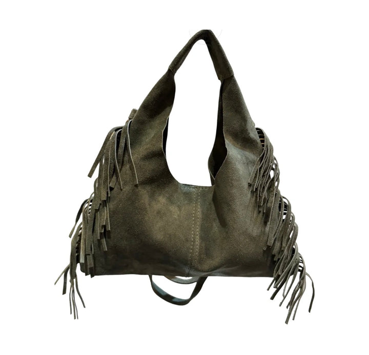 Louisa Lee Fringe Slouch Bag