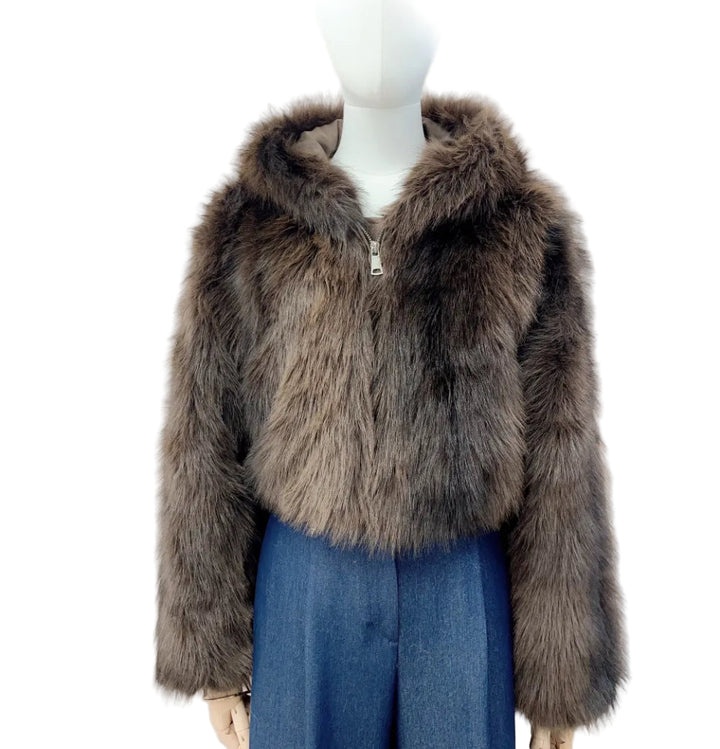 Clever Alice Faux Fur Hoodie