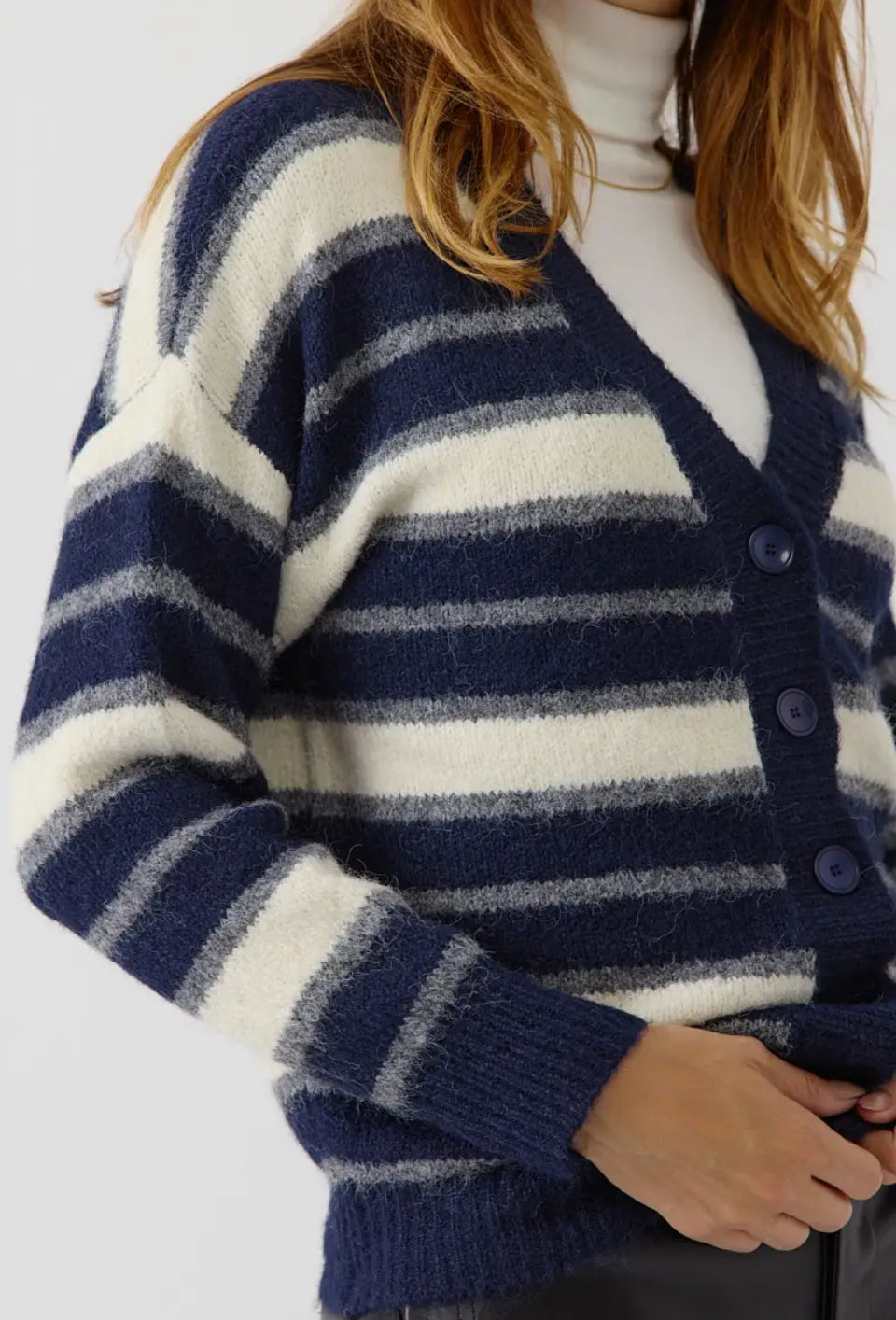 Sweewe Paris Navy Striped Cardigan