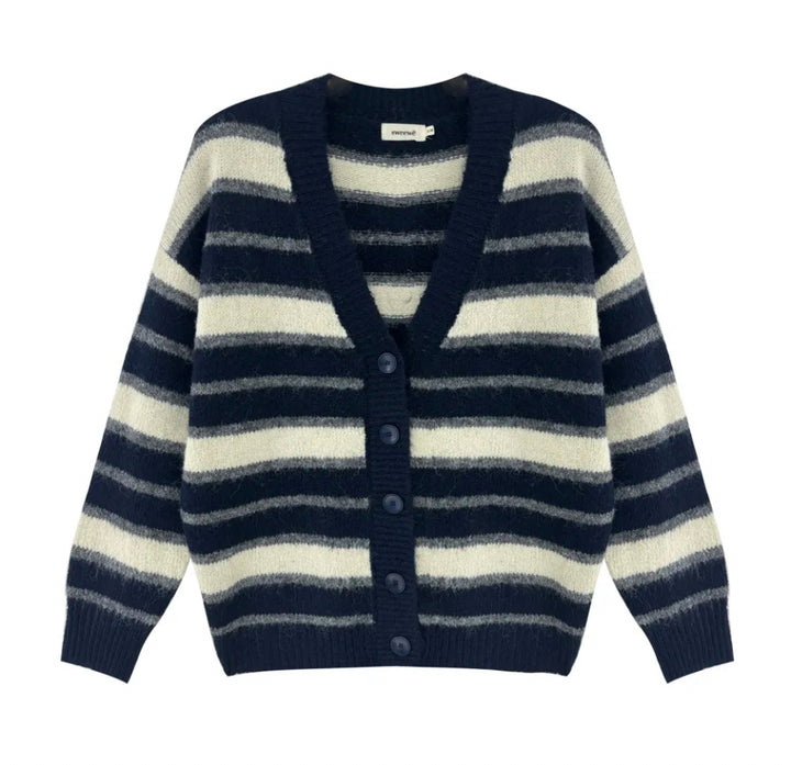Sweewe Paris Navy Striped Cardigan