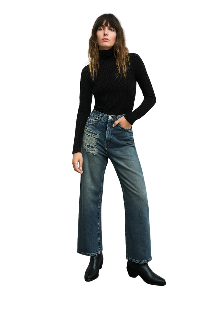 Garconne Animal Burn Out Top