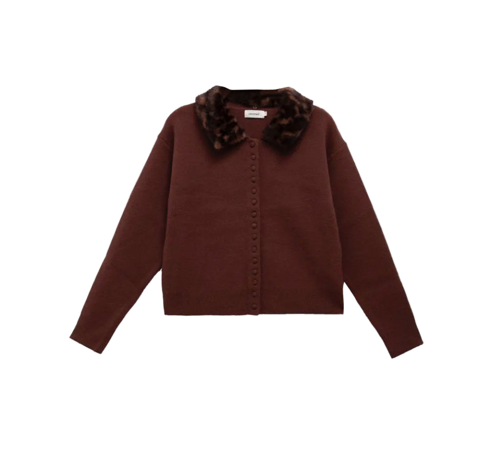 Sweewe Cheetah Collar Cardigan