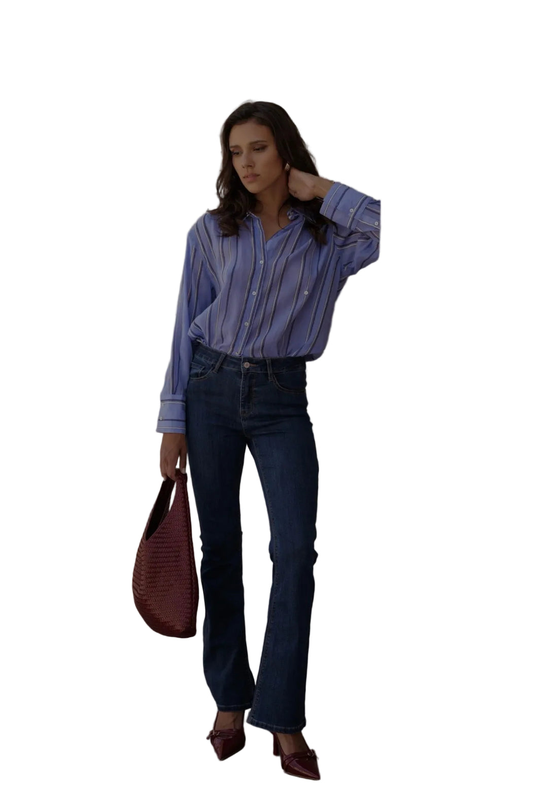 Oraije Elena Medium Wash Flare Denim