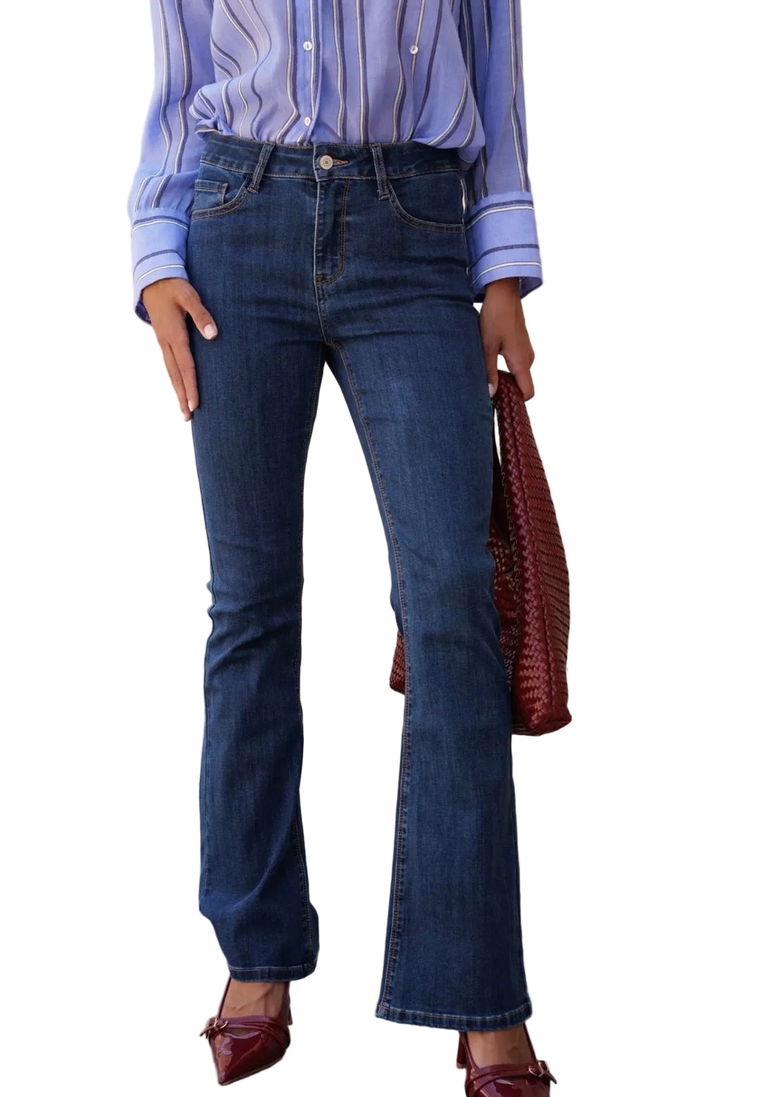 Oraije Elena Medium Wash Flare Denim