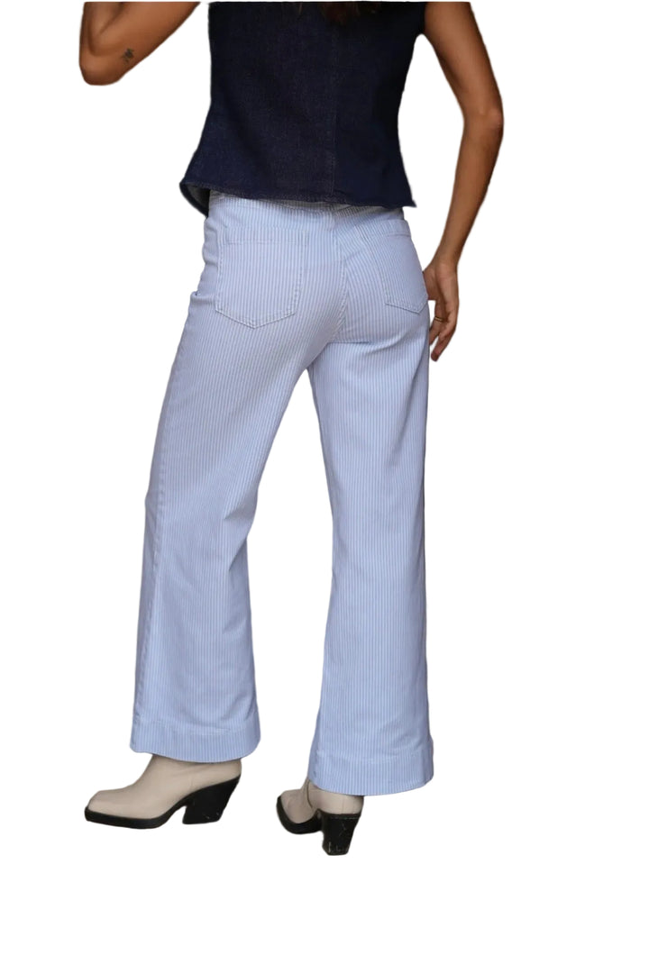 Oraije Gasparette Petite Wide Blue Stripe Denim