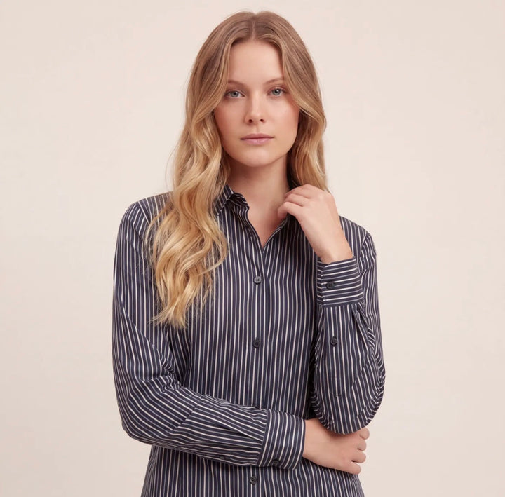 Sweewe Charli Striped Button Up Blouse