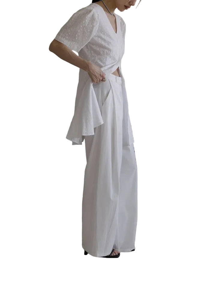 Clever Alice Mono Tuck Cotton Pants