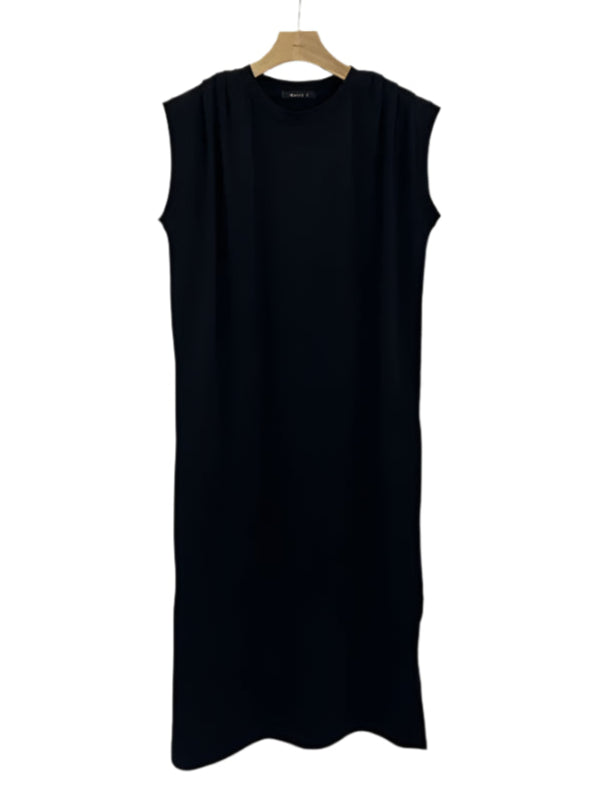 Clever Alice Shoulder Pleat One-piece