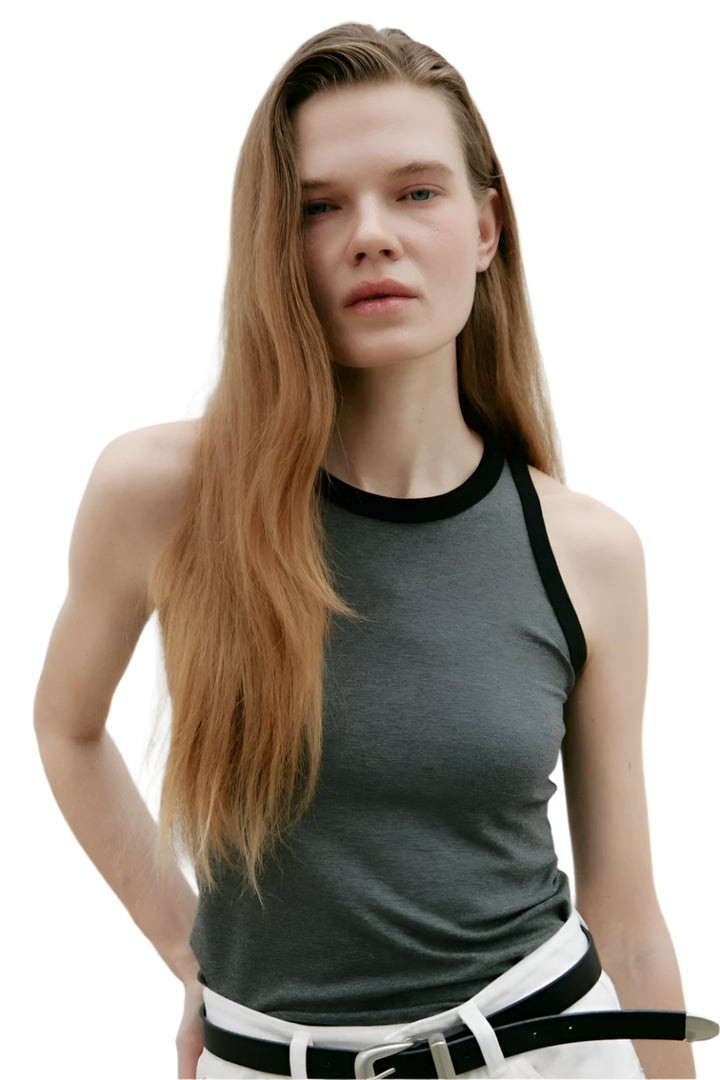 Clever Alice Contrast Halter Top