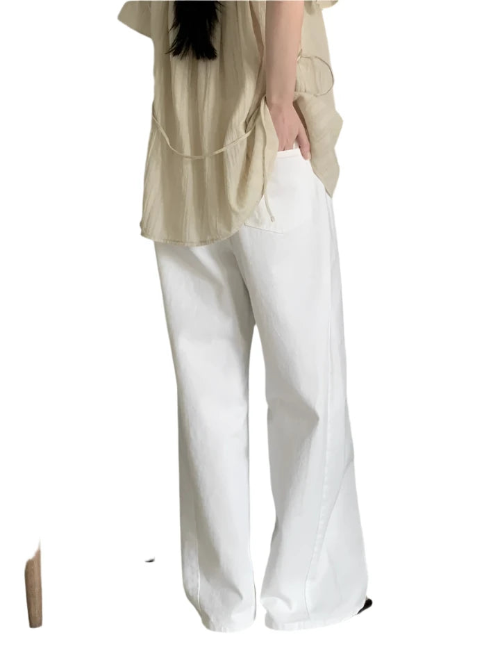 Clever Alice New Diagonal Denim Pants