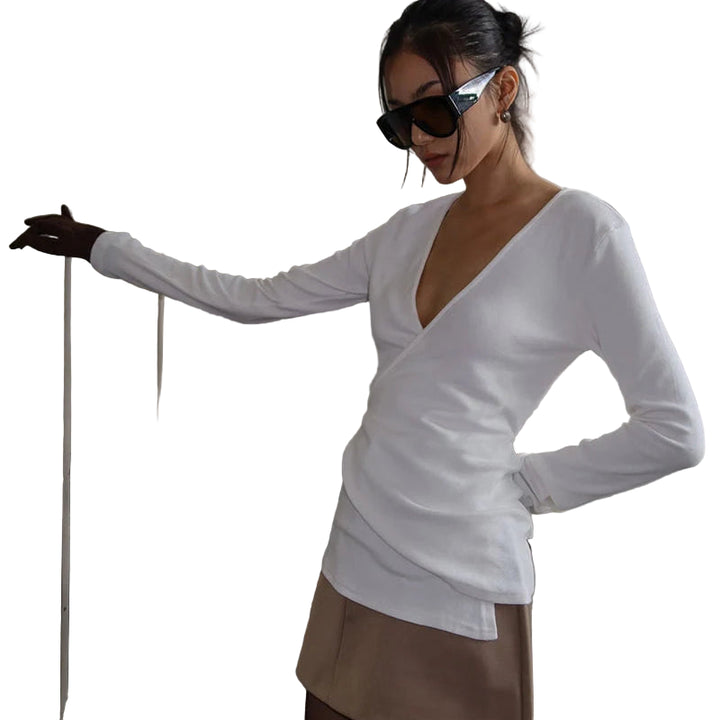 Clever Alice Flow Wrap Long Sleeved Tee