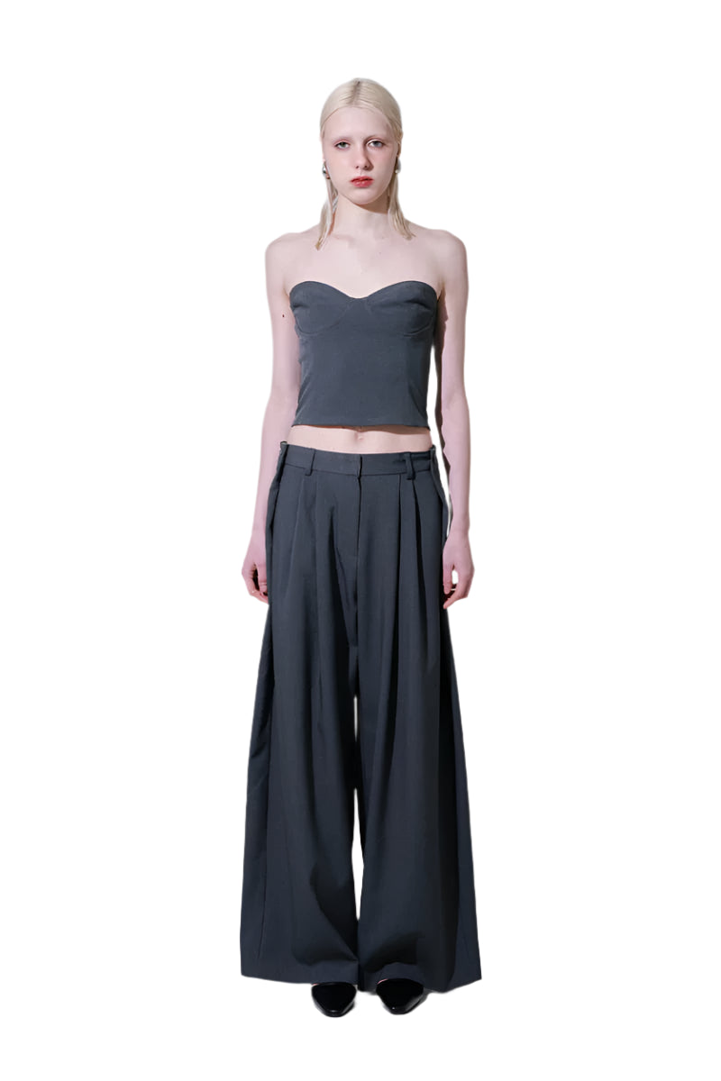 Clever Alice Black Strapless Top in Black Only - clever alice