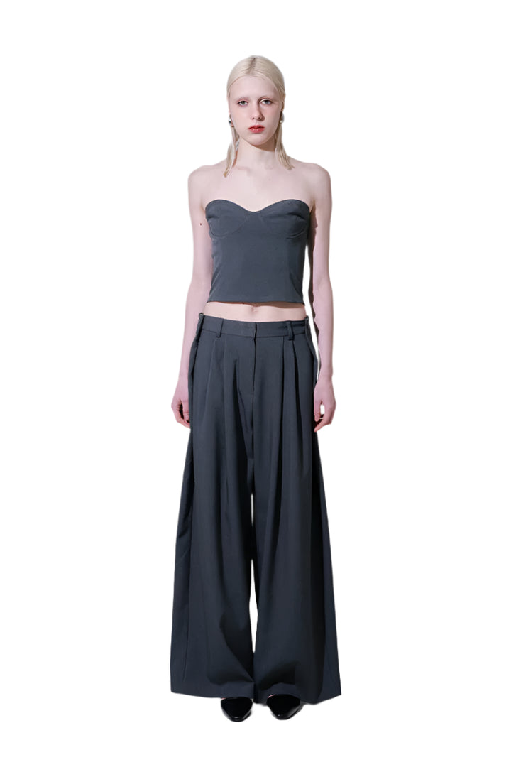 Clever Alice Black Strapless Top in Black Only - clever alice