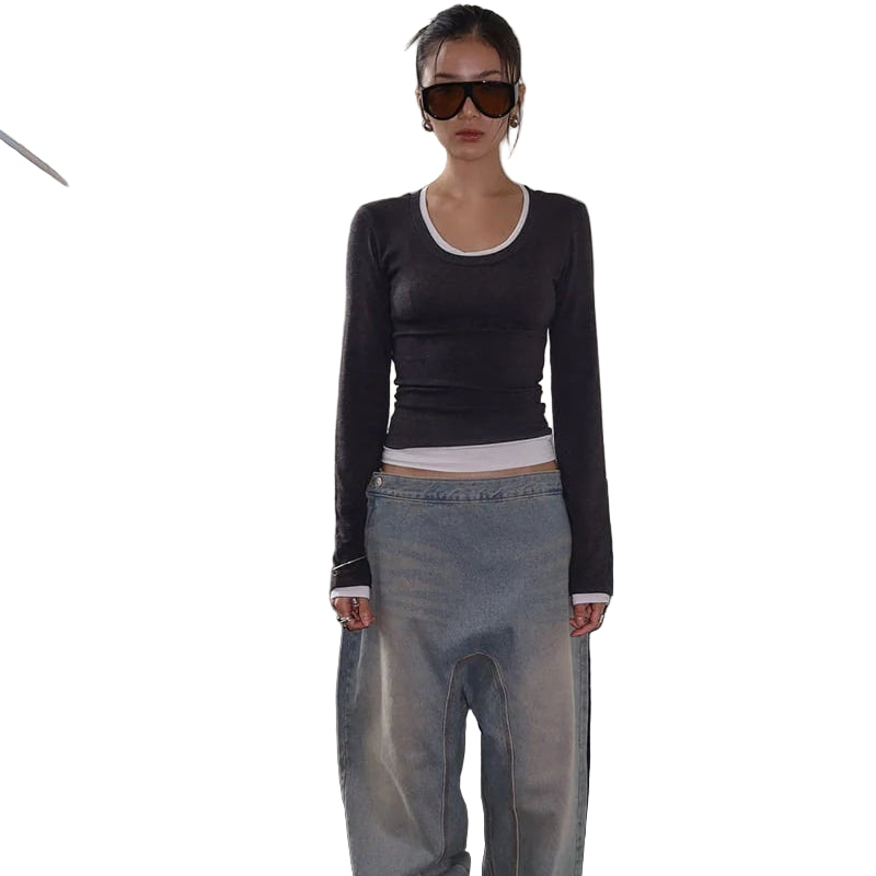 Clever Alice Hairy Color Angora Tee