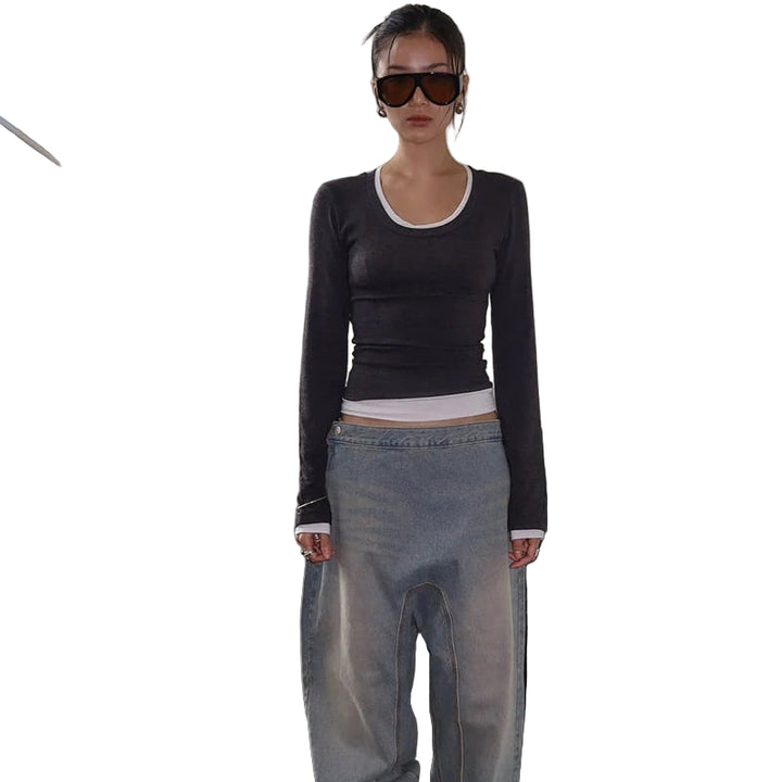 Clever Alice Hairy Color Angora Tee