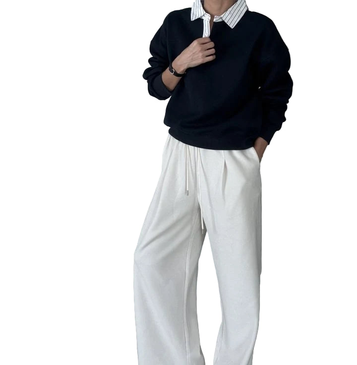 Clever Alice Ed Collar Sweatshirt