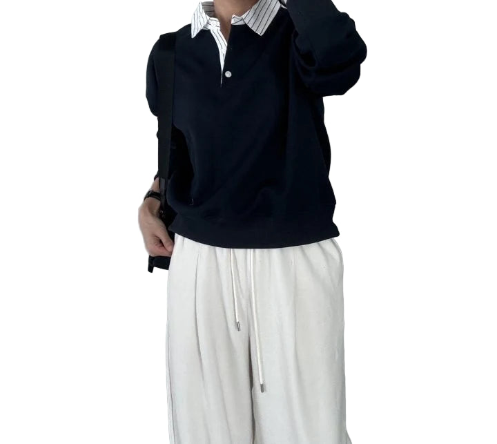 Clever Alice Ed Collar Sweatshirt