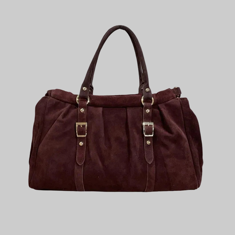 Louisa Lee Lydia suede leather handbag