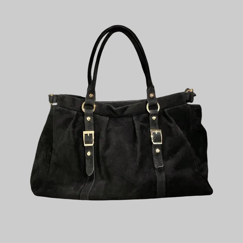 Louisa Lee Lydia suede leather handbag